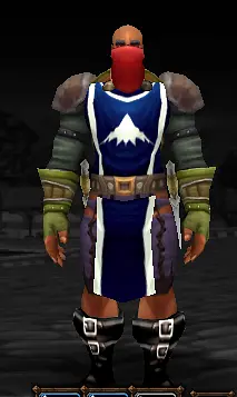 Guild member wearing the Olympus tabard